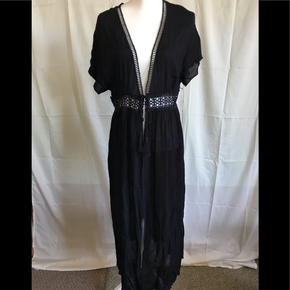 Long kimono like cover up